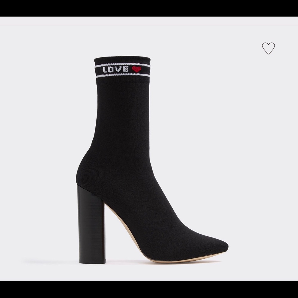 Also black sock heels